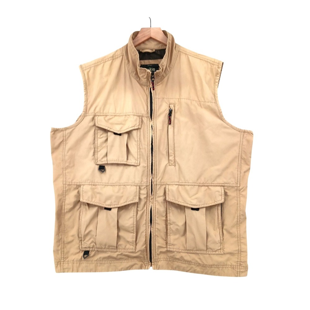 Red‎ Head Utility Vest Mens XL Tan Ripstop 5 Pocket Fishing Safari Photography